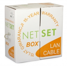 CAT 6 kábel: NETSET BOX U/UTP 6 beltéri [305m]