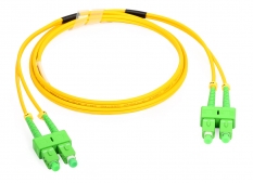 Egymódusú patch kábel: PC-522D2 (2xSC/APC-2xSC/APC, duplex G.657.A2, 1.5m)